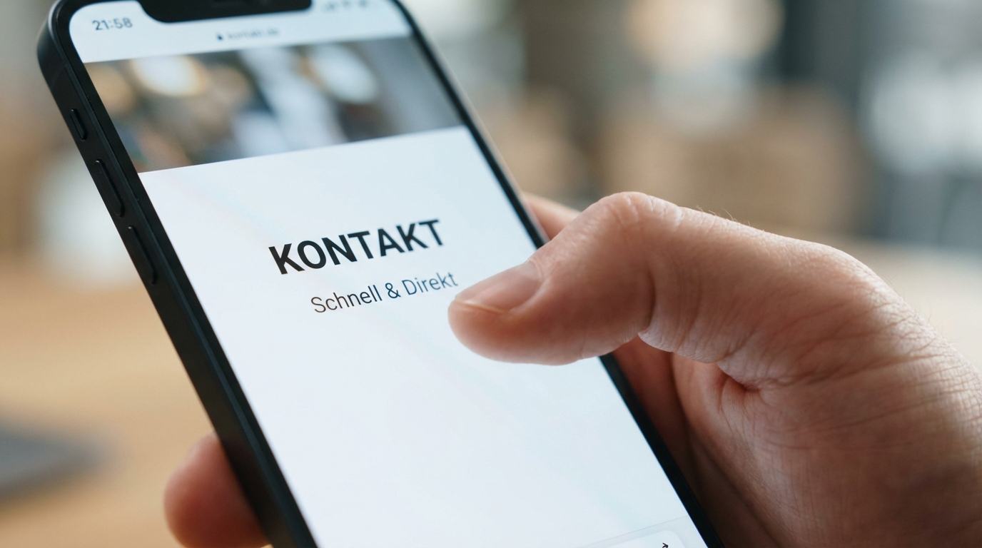 Kontakt mit Webseiten-ID Onepage Studio aufnehmen
